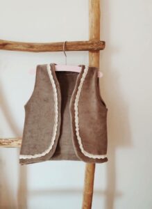 Soft taupe gilet