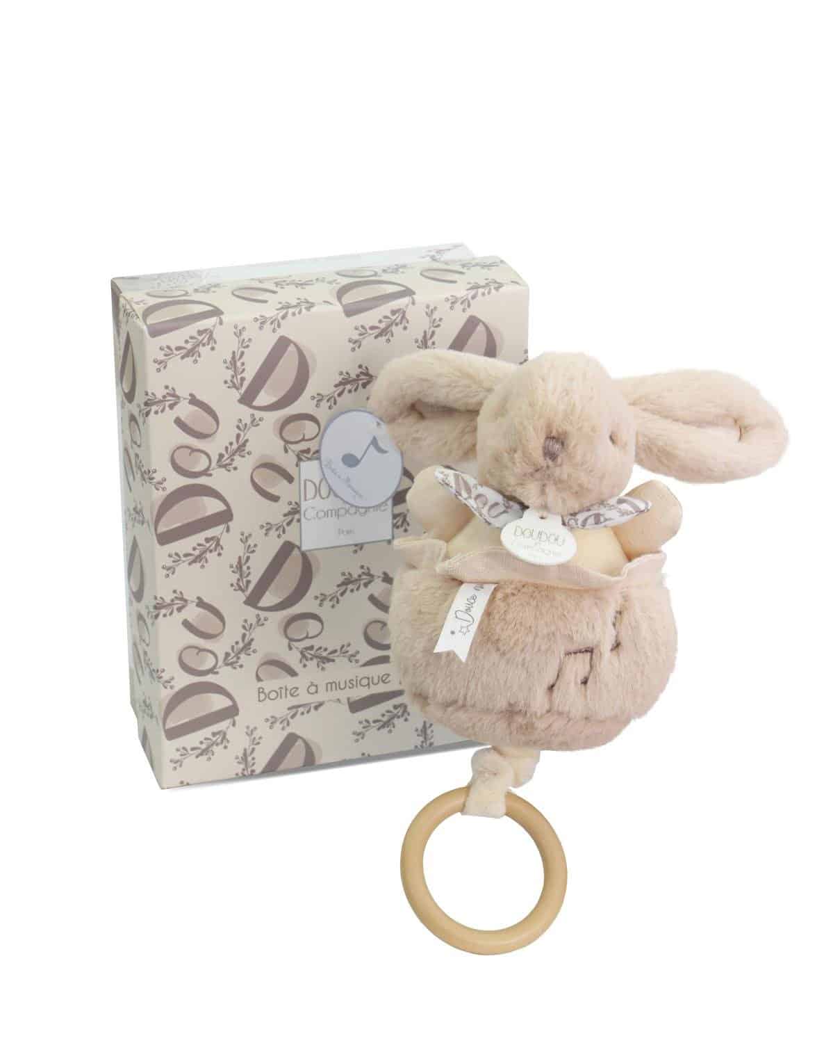 Doudou muziekknuffel beige