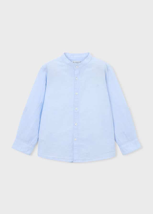 Mayoral blouse linnen blauw
