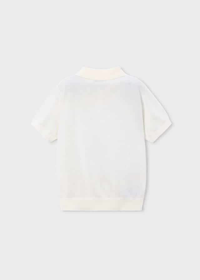 Mayoral knitted polo Cream