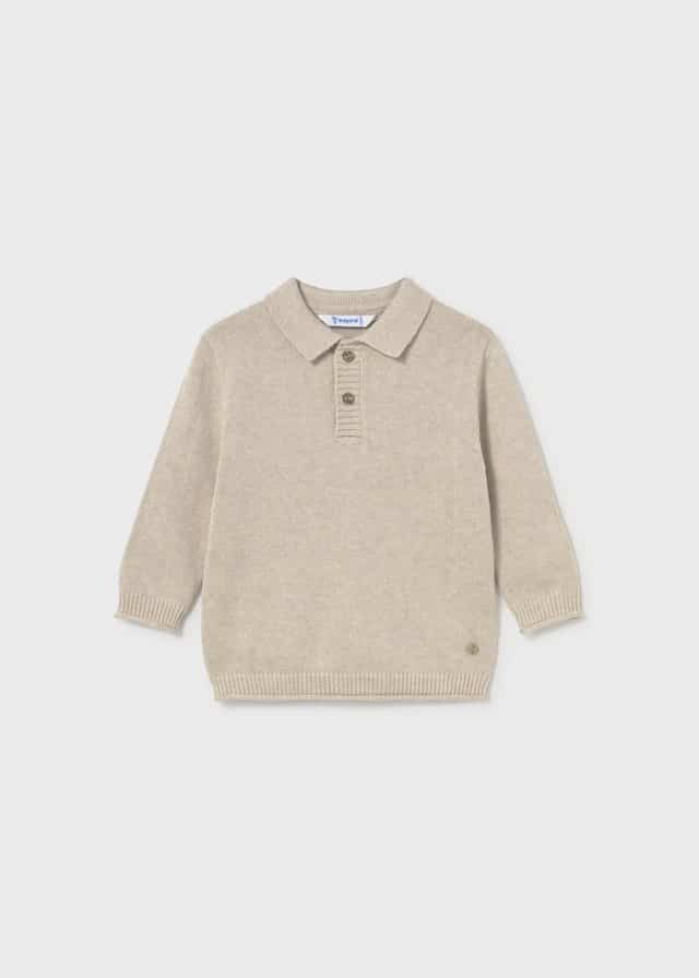 Mayoral Polo Sweater Oat