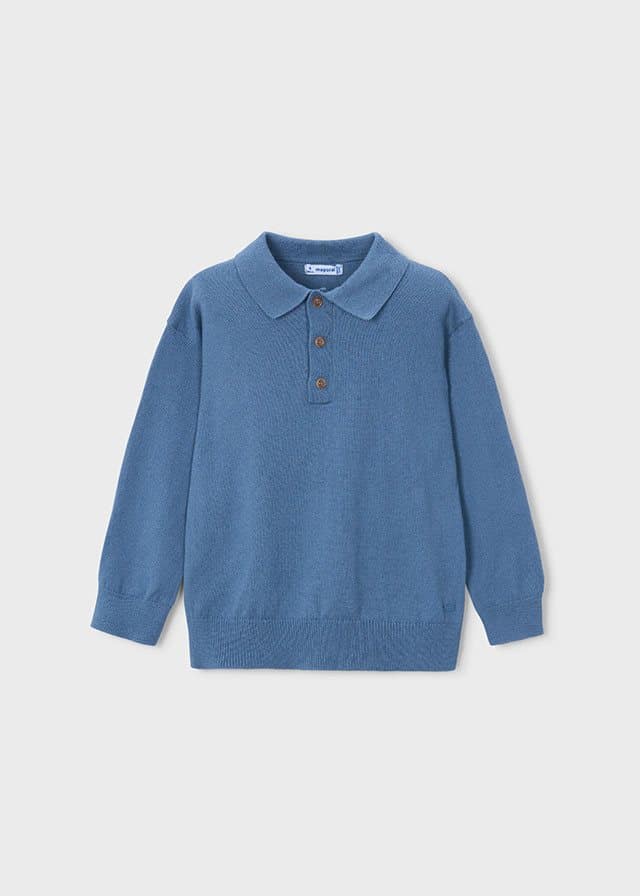 Mayoral knit polo Glacial