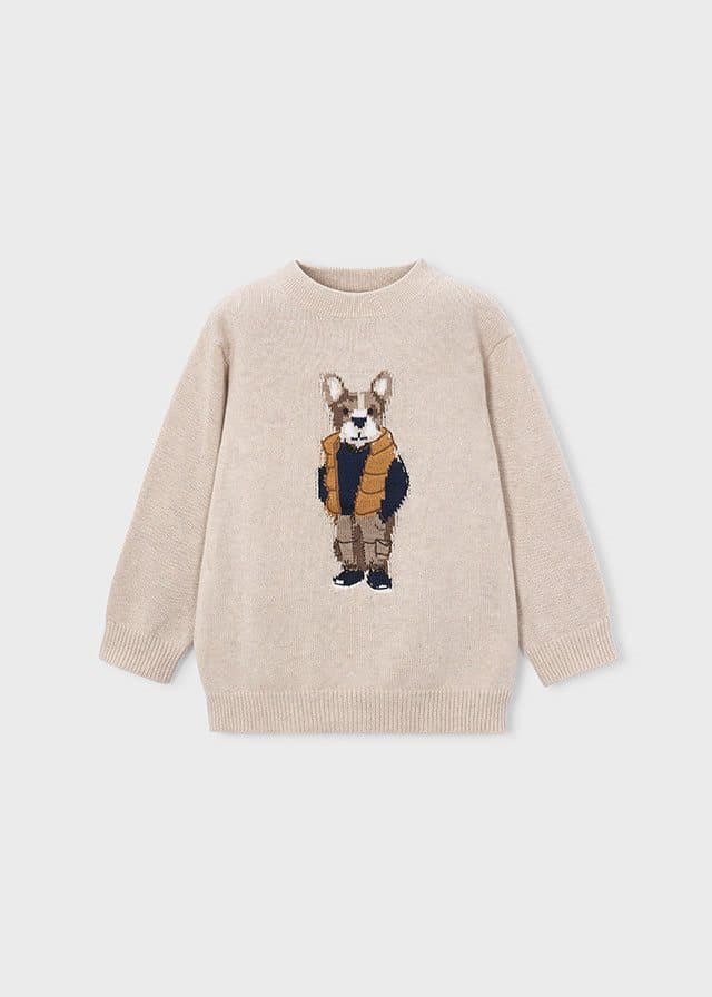 Mayoral trui Dog beige