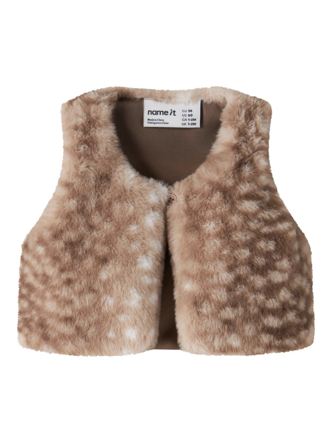 Name It fake fur vest Reva