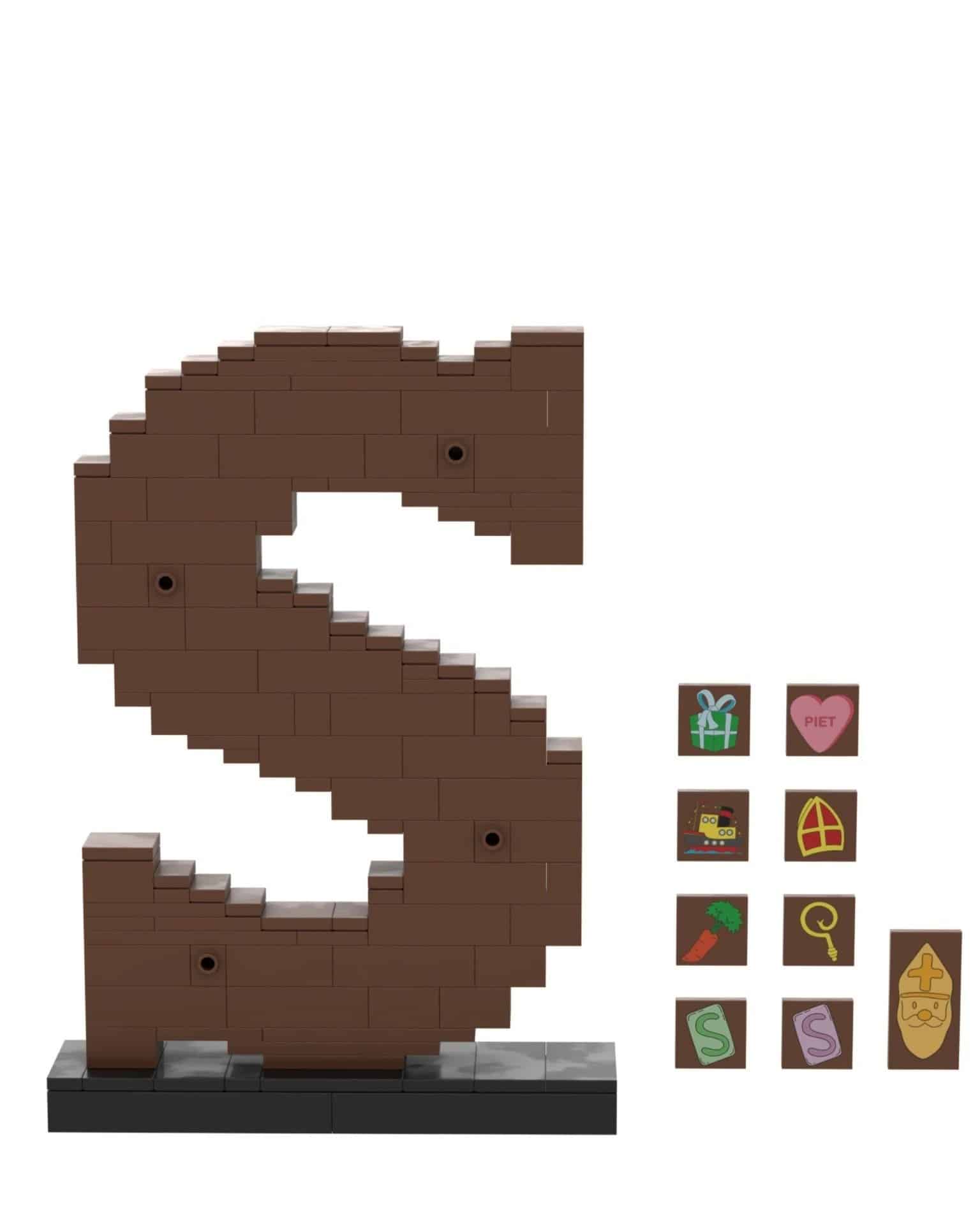 Sintbricks chocolade letter